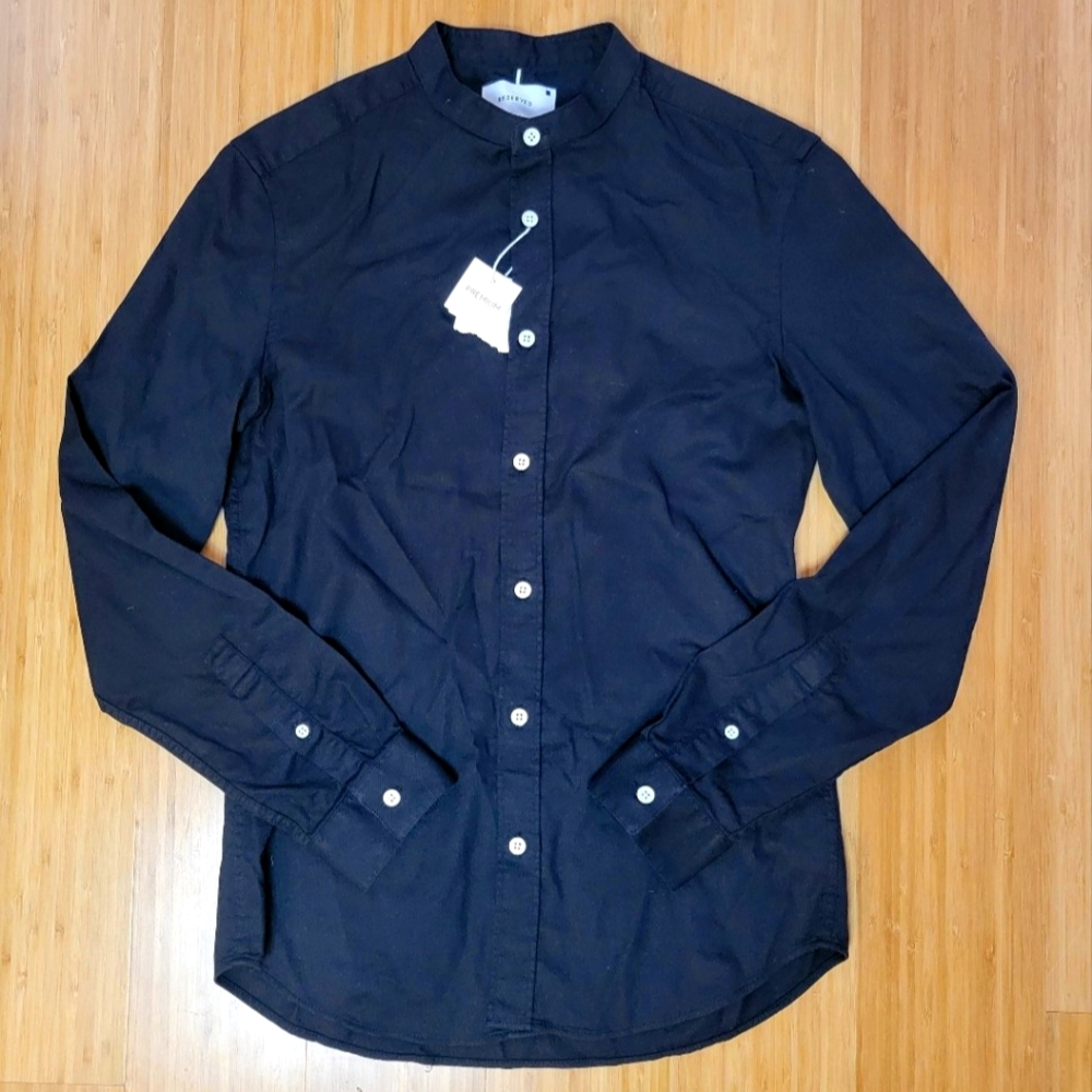 Men's Reserved Black Dress Shirt